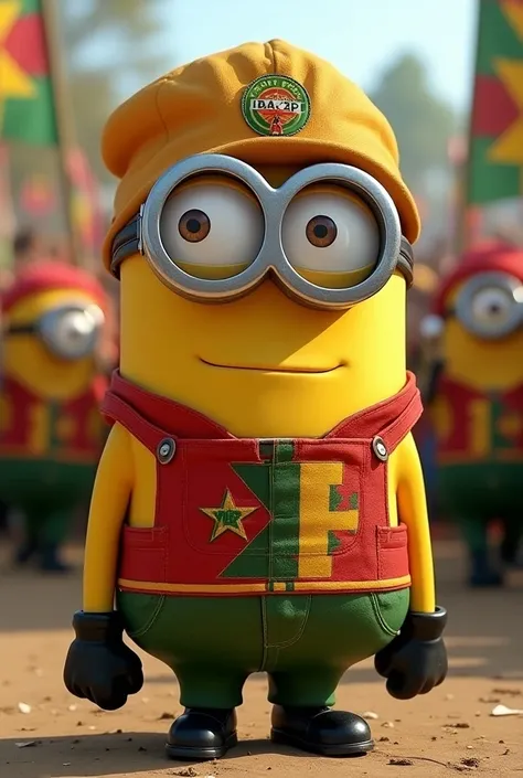 A minion wearing Zanu PF kit
