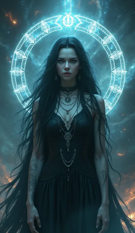 Goddess Hela born on the hyper realistic sign of destiny