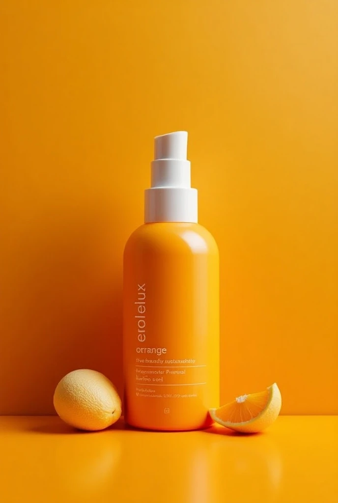  Make a beauty product with the name ,ecolux .orange in color 