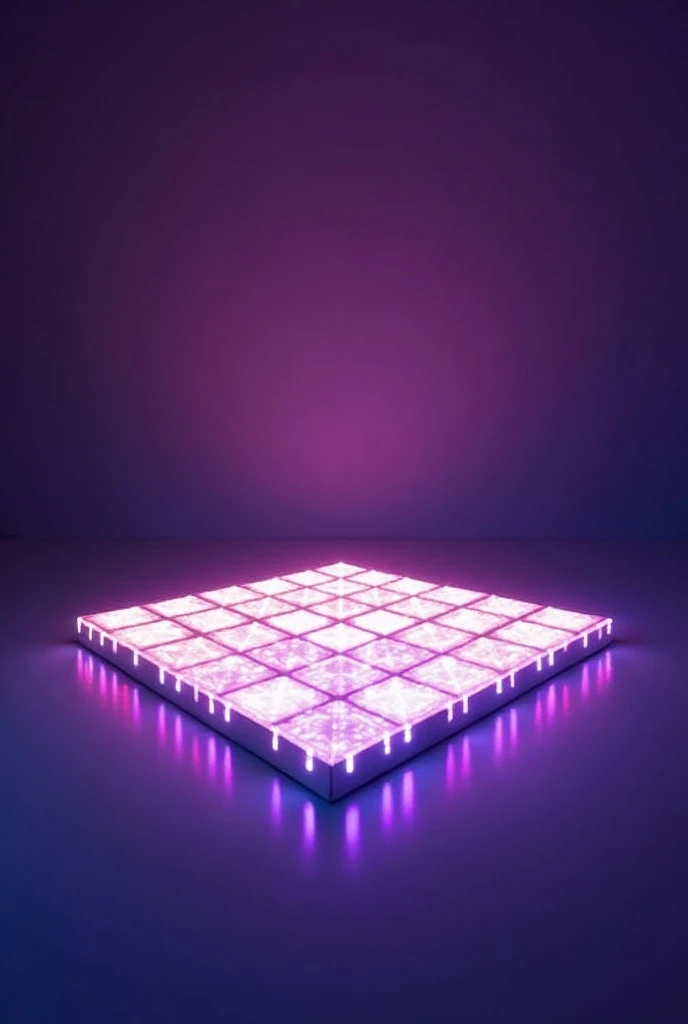 6x6 thin square 3d led carpet look like a mini box dance acared