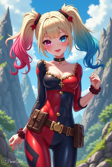 Harley Quinn. Genshin Impact style