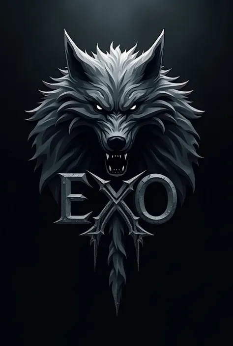 A Logo for EXO featuring fenrir 