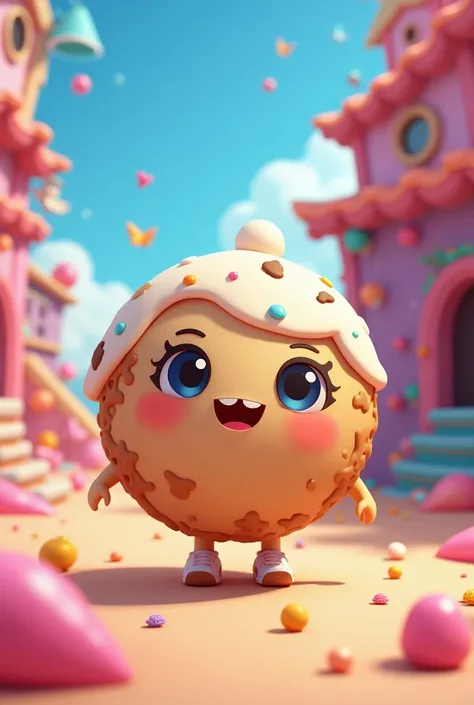 (A personified cookies) A female frosted cookie character that looks like its from the YouTube series Battle for Dream Island