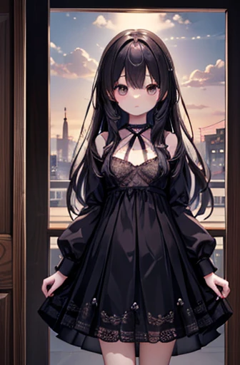 ((Best Quality)),(超 Hi-Res),(Super detailed),(Detailed explanation),(( best CG )),( Best Artwork ),超精密art,素晴らしい絵画art,( art:1.5),  PORTRAIT:1.6,Bust:1.4,(1 female:1.5), Beautiful Well-groomed Face :1.5,( dress:1.5)、 Japanese、 girl,slender、 small face 、 Brow...