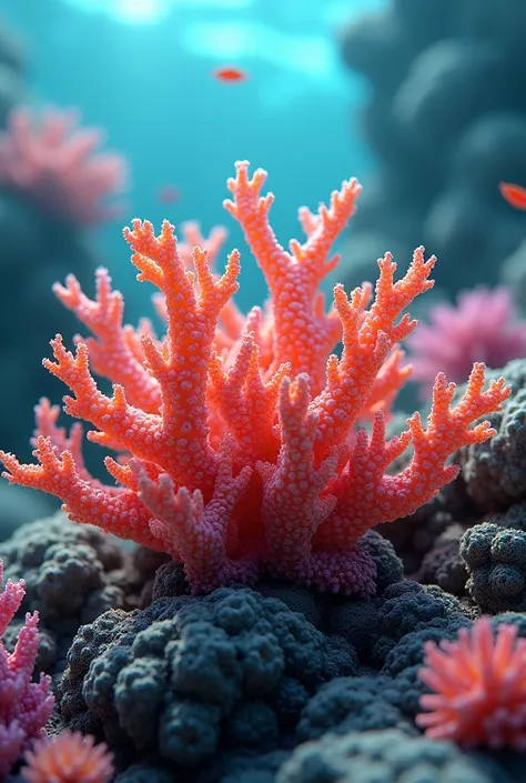 Beautiful, compact, realistic coral