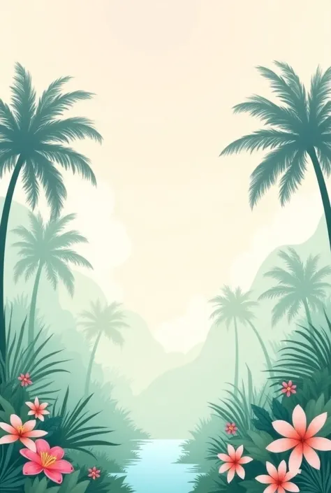 The cover of an album with tropical and electronic influences with pastel colors