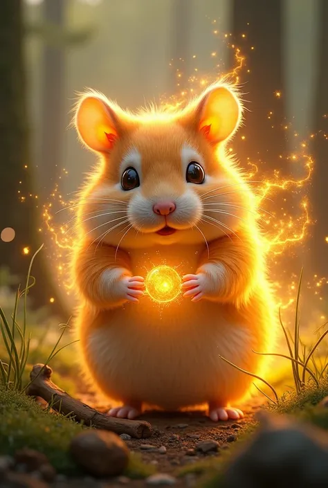 Hamster possessing powers from the sun 