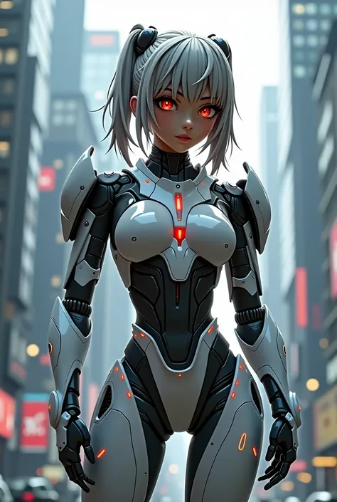 Woman in futuristic suit posing in city, cute Robot girl, Robot girl, beautiful boy, cyberpunk anime girl mecha, perfect robot woman, perfect anime robot woman, female robot, cyberpunk beauty young cyberpunk anime girl, girl in mecha network armor, cyberpu...