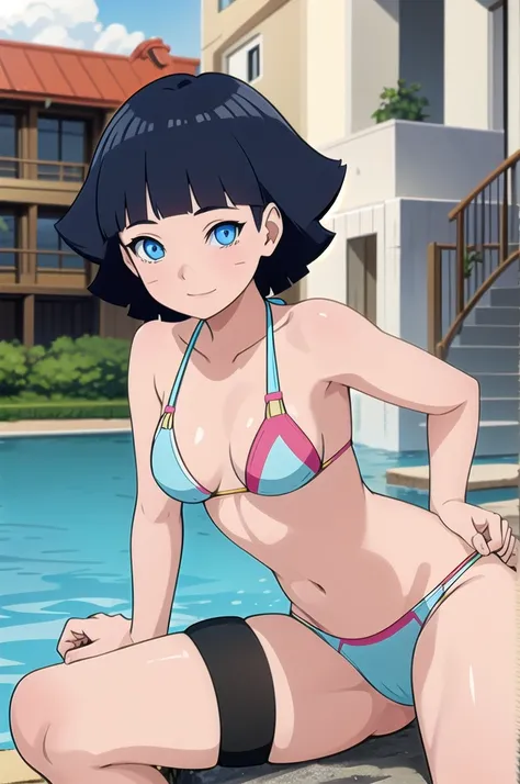 1girl, himawari,masterpiece, best quality, detailed  bikini