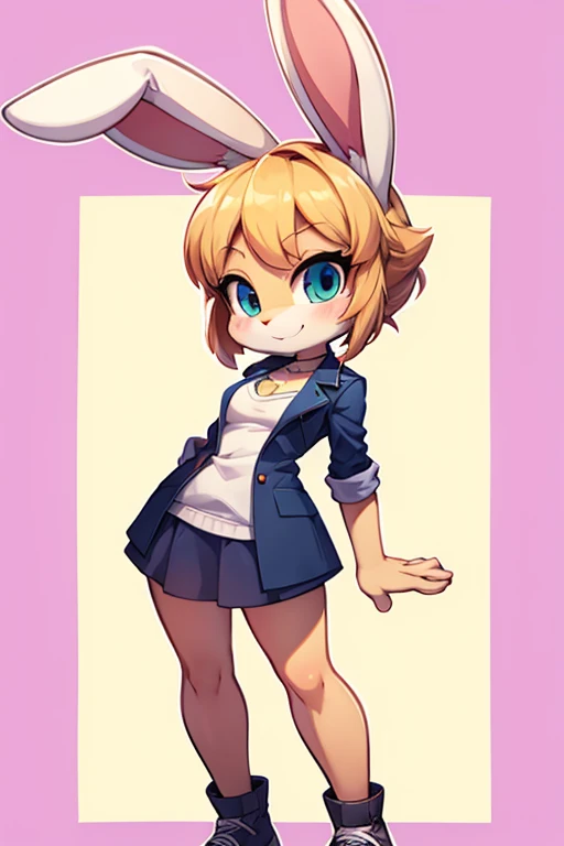 Female furry sara rabbit tiny toons adventure style 