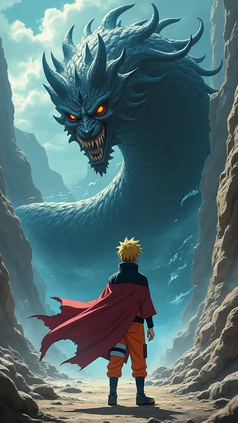  Naruto Uzumaki from the anime "Naruto", Orochimaro fighting 