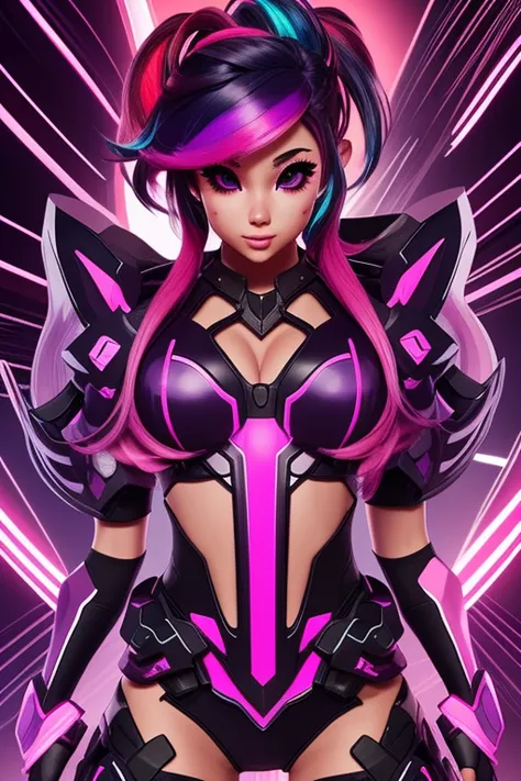 jinx, neonlights, weaponoflove, heartshapedrocketlauncher, chaoticenergy, romanticchaos, playfulintensity, electricvibes, purple...