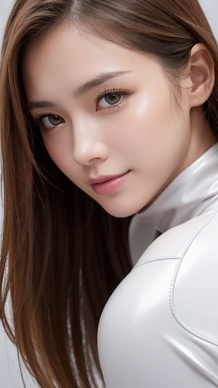 (RAW Photos:1.2)、Please redeem、Beautiful detailed girl、Face close-up、Tight latex suit、Latex bodysuit, Laughter、The eyes and face are very detailed.、Beautiful and delicate details、Large file sizes、High resolution、High resolution、More about 8k wallpaper、Very...