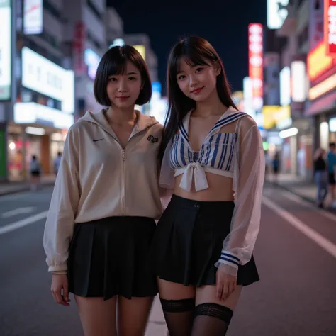 8k resolution, Super detailed,  High Quality , real,A woman and her uncle , smile,  cute face,  is amazingly cute, bust up, With my uncle( Japanese High School Student Uniform ,  transparent uniform , summer,  short skirt, Shiny hoodie)+++, belly button,  ...