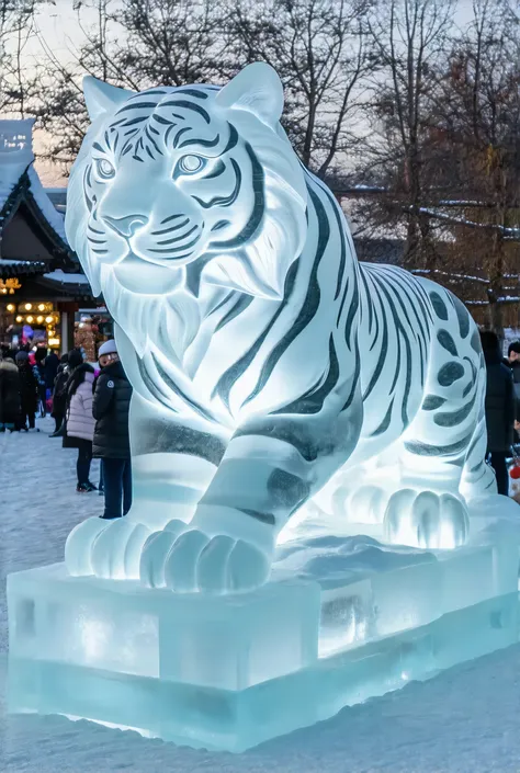  design plan to generate an ice and snow landscape，Including the shape of the Tohoku Tiger ice sculpture 、 layout and lighting effects, etc. ， must meet the characteristics of Northeast China ， In the distance, there are also small stalls in Northeast Chin...