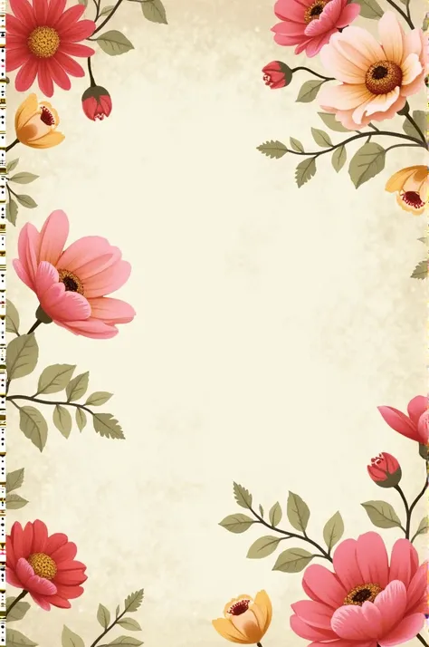 Vintage flower textile print pattern