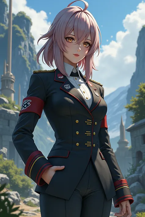 Adolf Hitler as a female character in genshin impact 