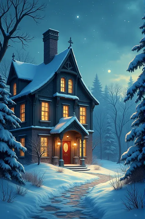  The Christmas watchman
In a small snowy village, there is an old mansion ,  which has been considered abandoned for centuries .  Villagers tell each other stories about the house and claim ,  that strange lights and noises come out of the windows every ye...