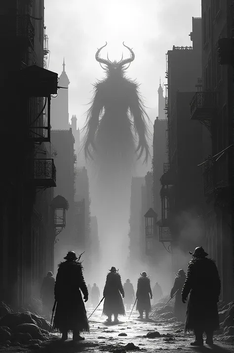 I need 15 images of Bloodborne in black and white that are easy to draw and trace for the illustrations in a book