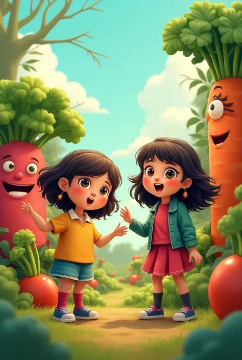 Girls vegetable image