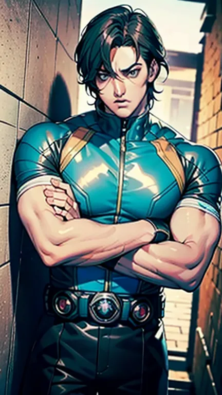 ( highest quality), ( highest quality), (overall view)  a beautiful and sexy young kamen rider, lean and muscular,  with a cool ...