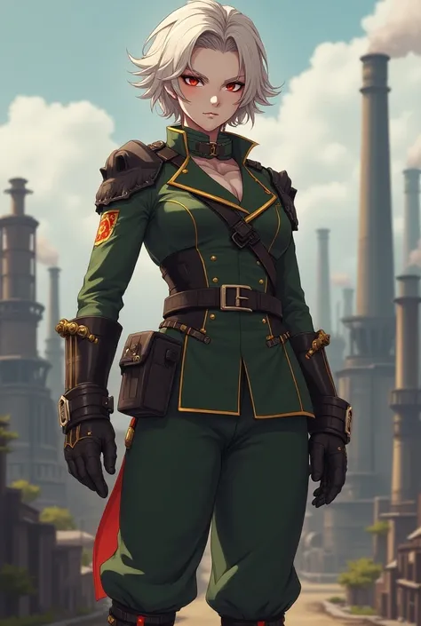 Make Joseph Stalin as a new female genshin impact character with short hair