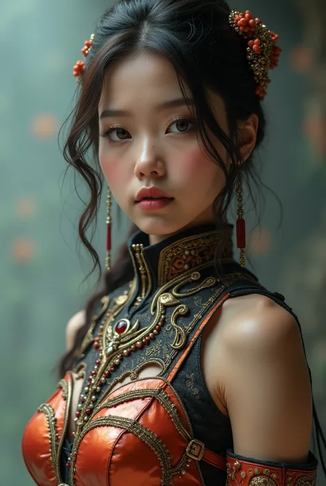  Realistic pictures of highly detailed and extremely realistic faces .   Full body portrait of an 18-year-old woman 、 Extremely sexy and creative costume  , Unique every time 、 ranges from elegant evening wear to sportswear,  From traditional to futuristic...