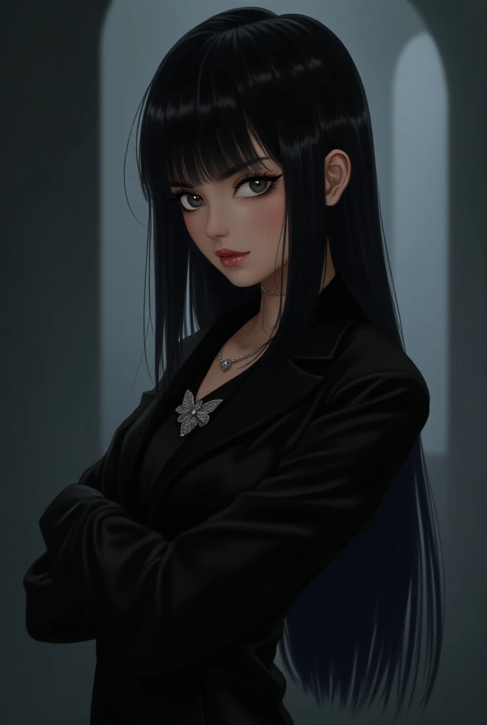 Rin々Shii，cool，woman，美Shii，Mysterious， fashionable ，Beauty，heroine，Beauty， confident ，knight，Black Hair， straight hair ，Admired，