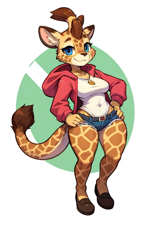 Female furry giraffe tiny toons adventure style 