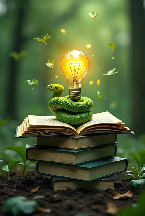 Books 、 with elements that symbolize “learning” and “growth”, such as light bulbs or trees, as the core。
Green harmony， representing the growth and inspiration of knowledge 。
 can be combined with Pythons serpentine symbol ， to the design, but simplify or ...