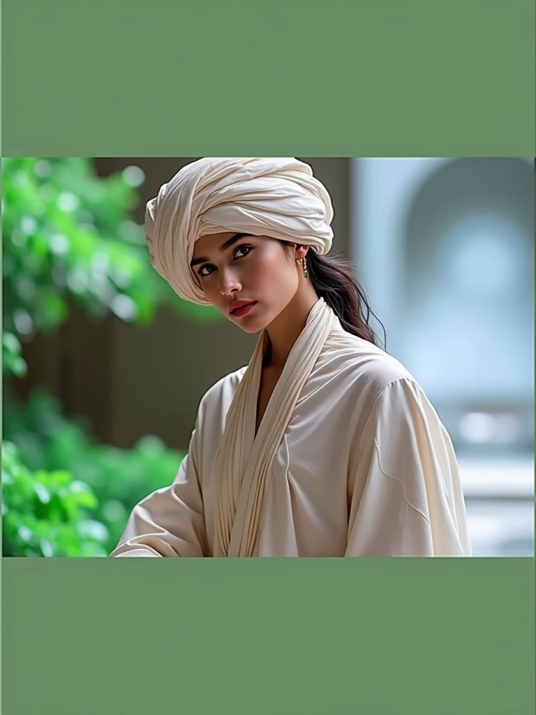 white turban white shirt 