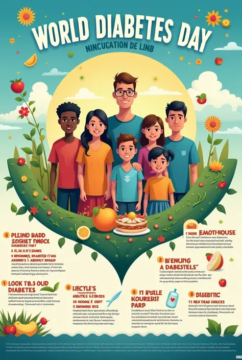 A poster on diabetes day 