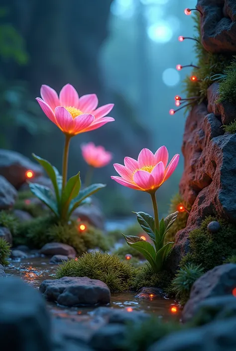  Flowers Growing on Rocks、Bioluminescence、Flower Petal Dance 