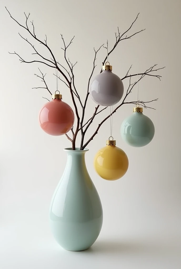  fancy.    Mint Yellow   ,   Dusty Rose  ...   red milk   ,  Grayish blue   ,    Milky White Purple   . Futuristic.✨✨✨
   Large Christmas Tree Ornaments, Vase .    Branch Closure   .  surrealist style ,  Minimalism 