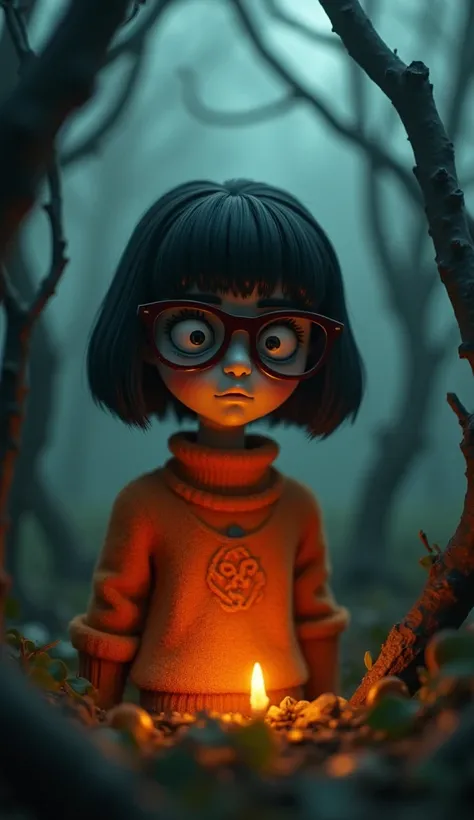 Velma, style Moral orel Super panavision 70’s, Dark fantasy