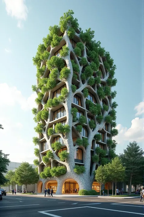 financial building inspired by a tree