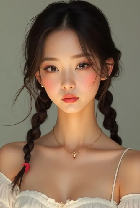  Young Thai woman, cute and fresh look, with cheeks and two-tone skin. (white/Yellow) 
long hair (Can be braided)
: feature :
 - Female - Age 18 - 22 years - Height 155 - 160 cm..
 - Weight 55 - 60 kg..