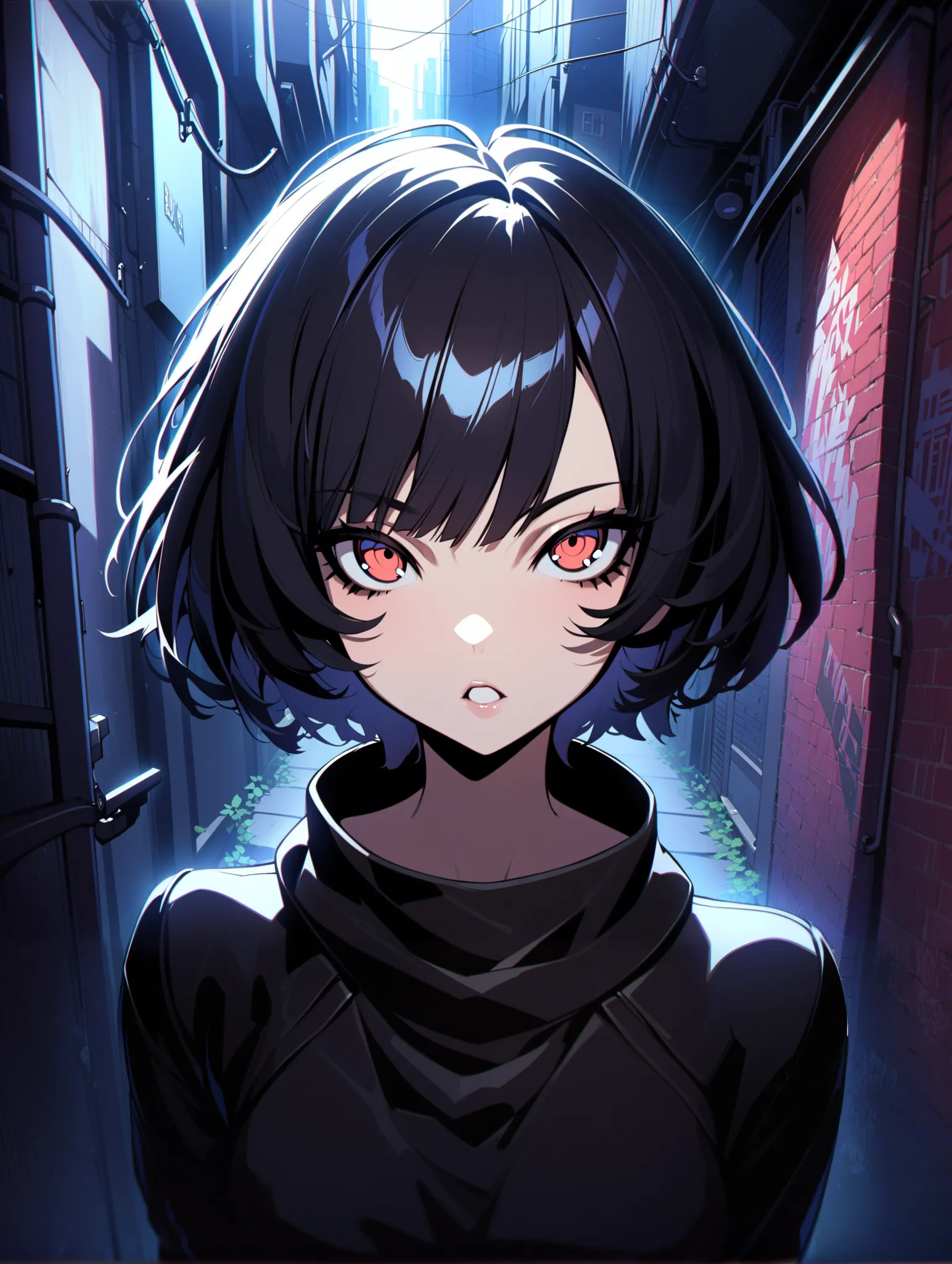 {{{shincos (shincos),  kuvshinov ilya ( kuvshinov ilya), no human}}},  1 girl,  short hair, blue, open your lips a little,  watc...