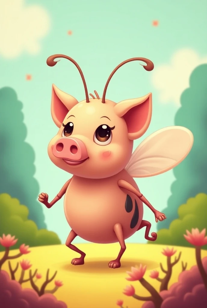 Mosquito Piglet , Fusion of both animals , Emoji emoji version of WhatsApp