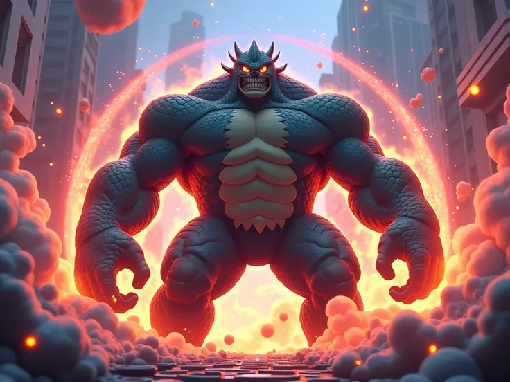 Do kaido in Roblox with the surrounding haki attacking