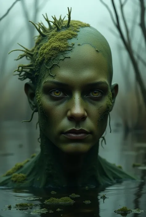 Make-up simulating a swamp