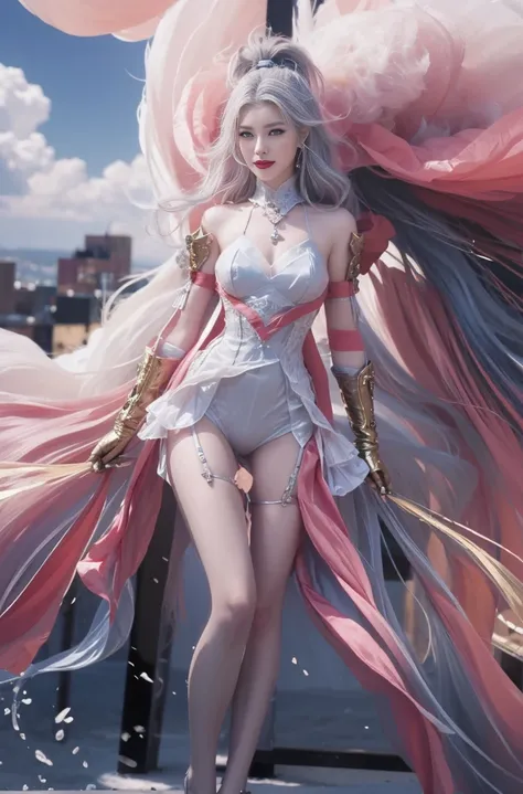 best quality, tmasterpiece,Ultra-high resolution,Clear face,（Reality：1.4），ferpect lighting，(upper body shot), (photorealistic:1.50), anime wallpaper, Guviz style artwork, cover-up fantasy up to magic , by Yang J, Guviz, beautiful artwork illustration, beau...