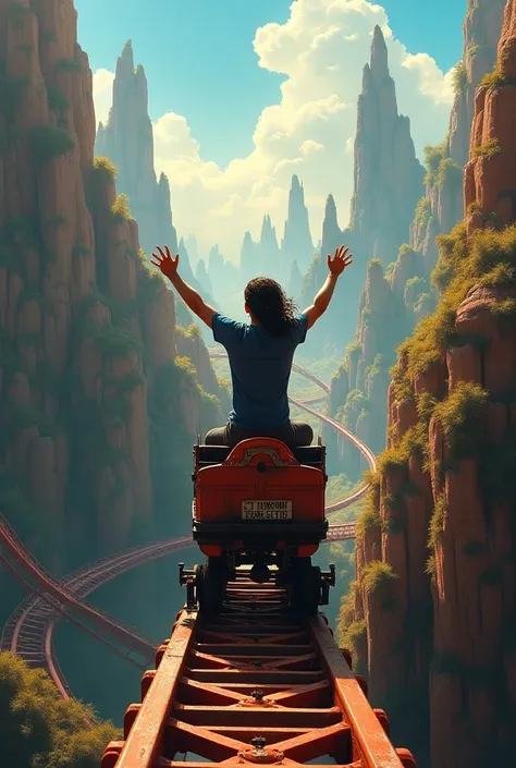 The most beautiful representation of what life is like while riding a beautiful roller coaster