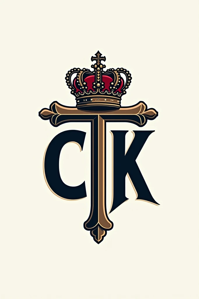 A soccer team logo with letters CTK and cross with crown 