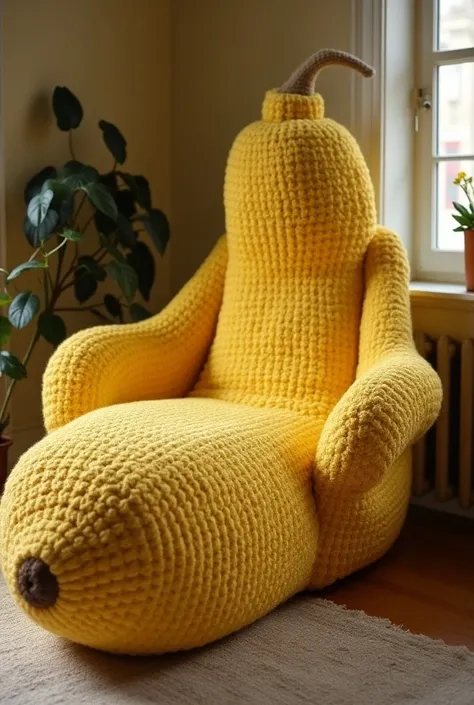 Woolen sofa model crochet knitting sofa banana shape big 