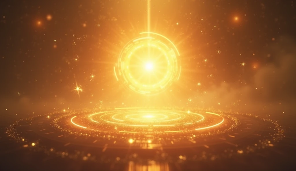 . transformation that shows an environment of peace and healing ,  with soft and luminous tones ,  symbolizing balance and spiritual connection .  A circle of golden light in the center represents healing energy,  emitting small flashes that represent the ...