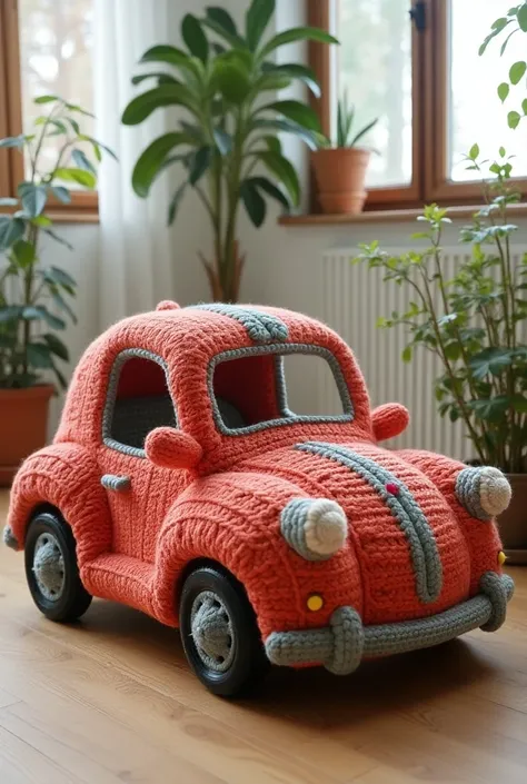 Woolen sofa model crochet knitting sofa cute car shape