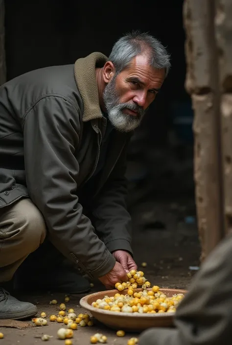 a poor man with a little beard turned his head and saw that the man who was following him was eating the skins of the lupins that he had thrown on the ground 