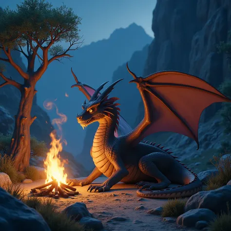 Dragon campfire