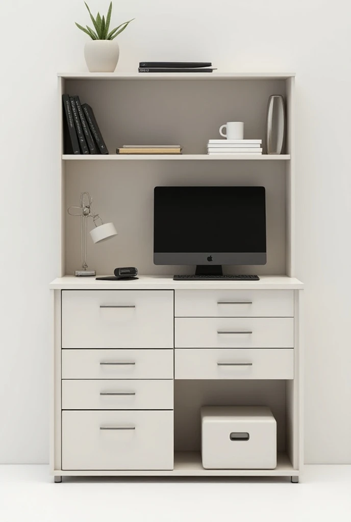 I want to create a piece of furniture for myself that I can use to store both office and home items. 

The dimensions are as follows: 
- Height: 4 feet
- Width: 4 feet 
- Depth: 2 feet

It should have 4 drawers: 
- 2 drawers for laptops and accessories 
- ...